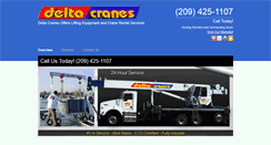 Desktop Screenshot of deltacranes.net