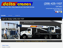 Tablet Screenshot of deltacranes.net